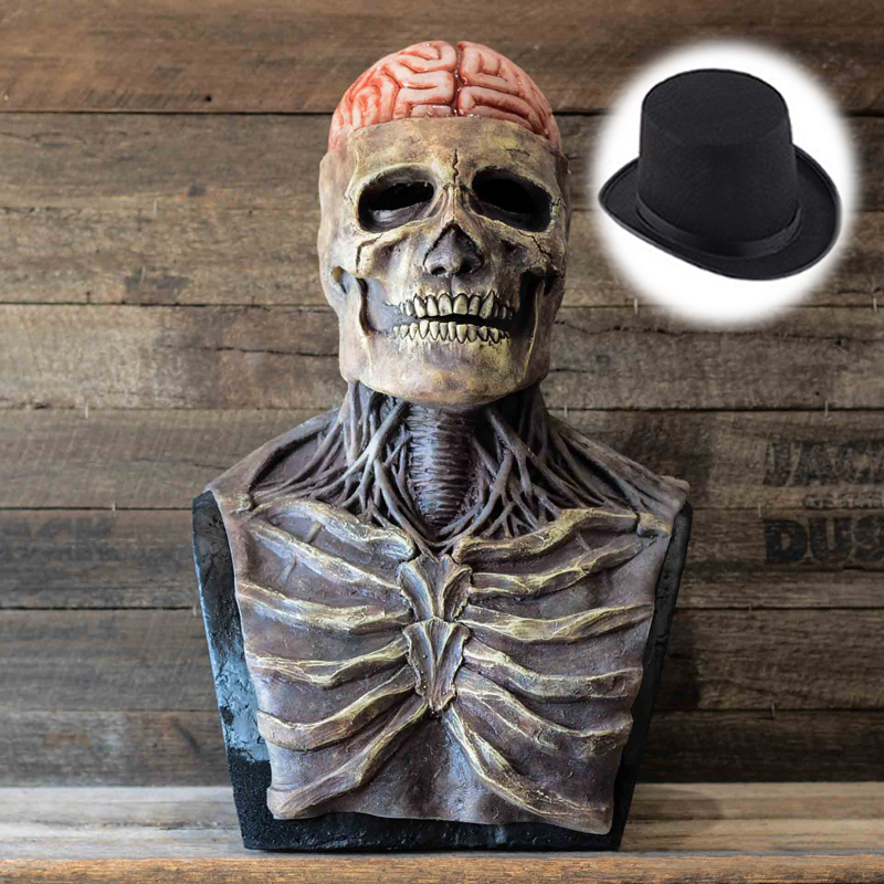 Led Purge Mask Halloween - น่าขนลุกสมองโครงกระดูกหน้ากากกะโหลกศีรษะหมวกคอสเพลย์ Bloody Zombies Skull Latex หมวกกันน็อกฮาโลวีน