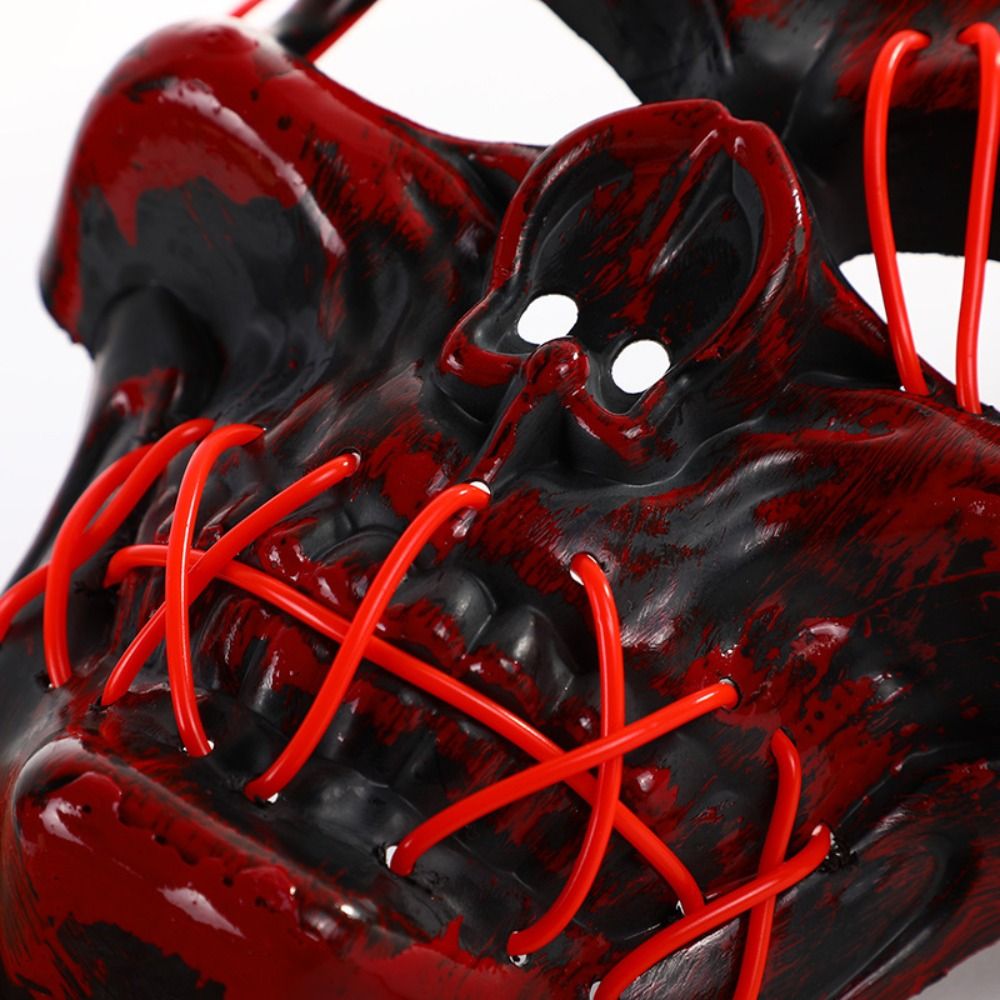 หน้ากากโกธิคฮาโลวีนลายหัวกะโหล - Led Purge Mask Halloween บทวิจารณ์และราคา