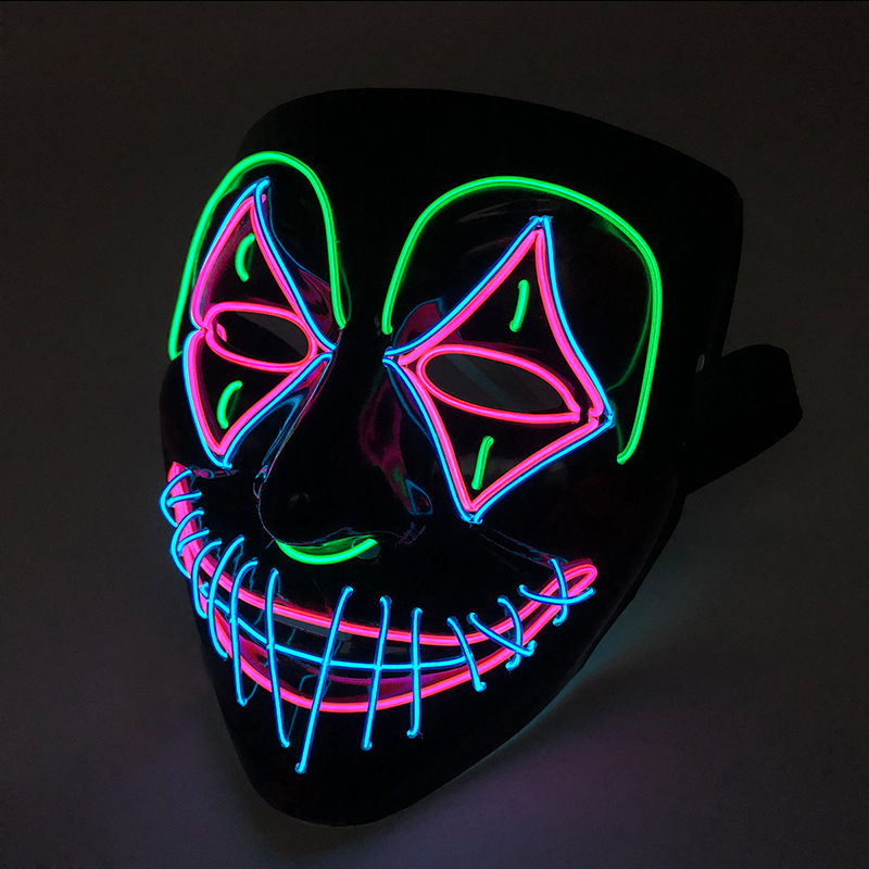 LED Killer หน้ากากฮาโลวีนเต้นร - Led Purge Mask Halloween บทวิจารณ์และราคา